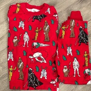 Star Wars Red Kids Pajama Set with Characters